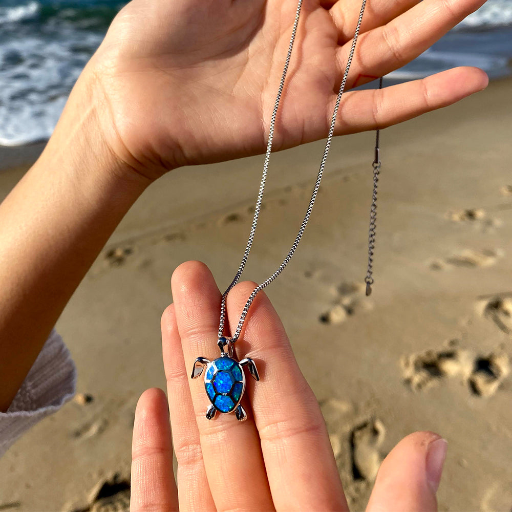 Save a Sea Turtle Necklace Track A Real Turtle – Marinelife Mission
