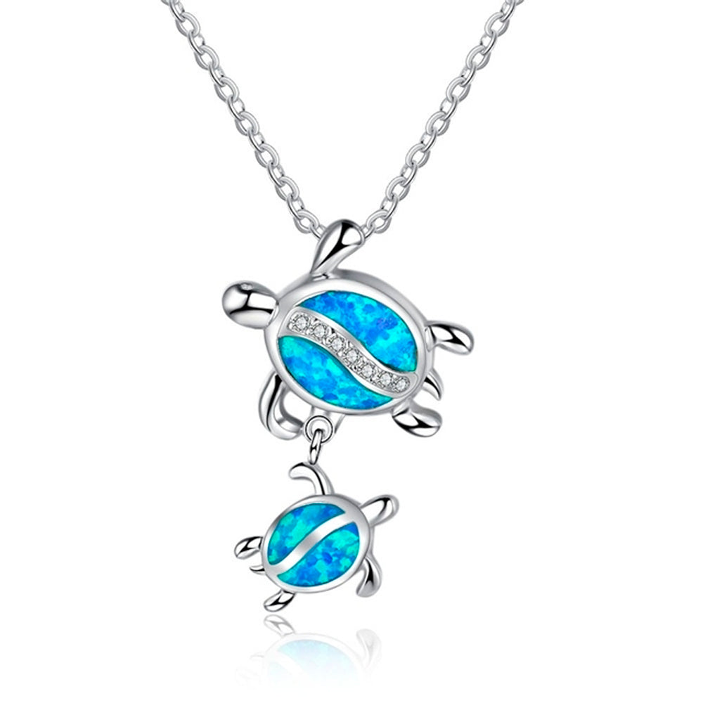 Turtle on sale family necklace