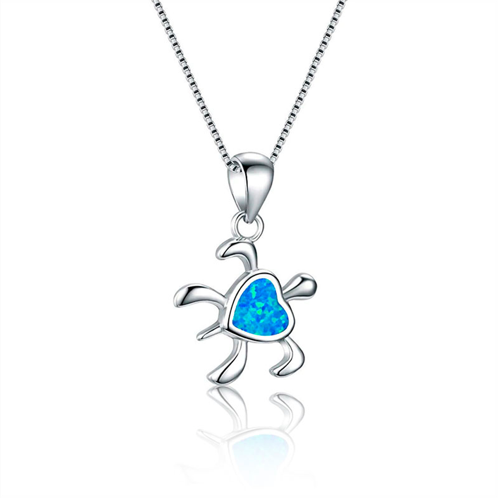 Save a Sea Turtle Heart Necklace Track a real turtle