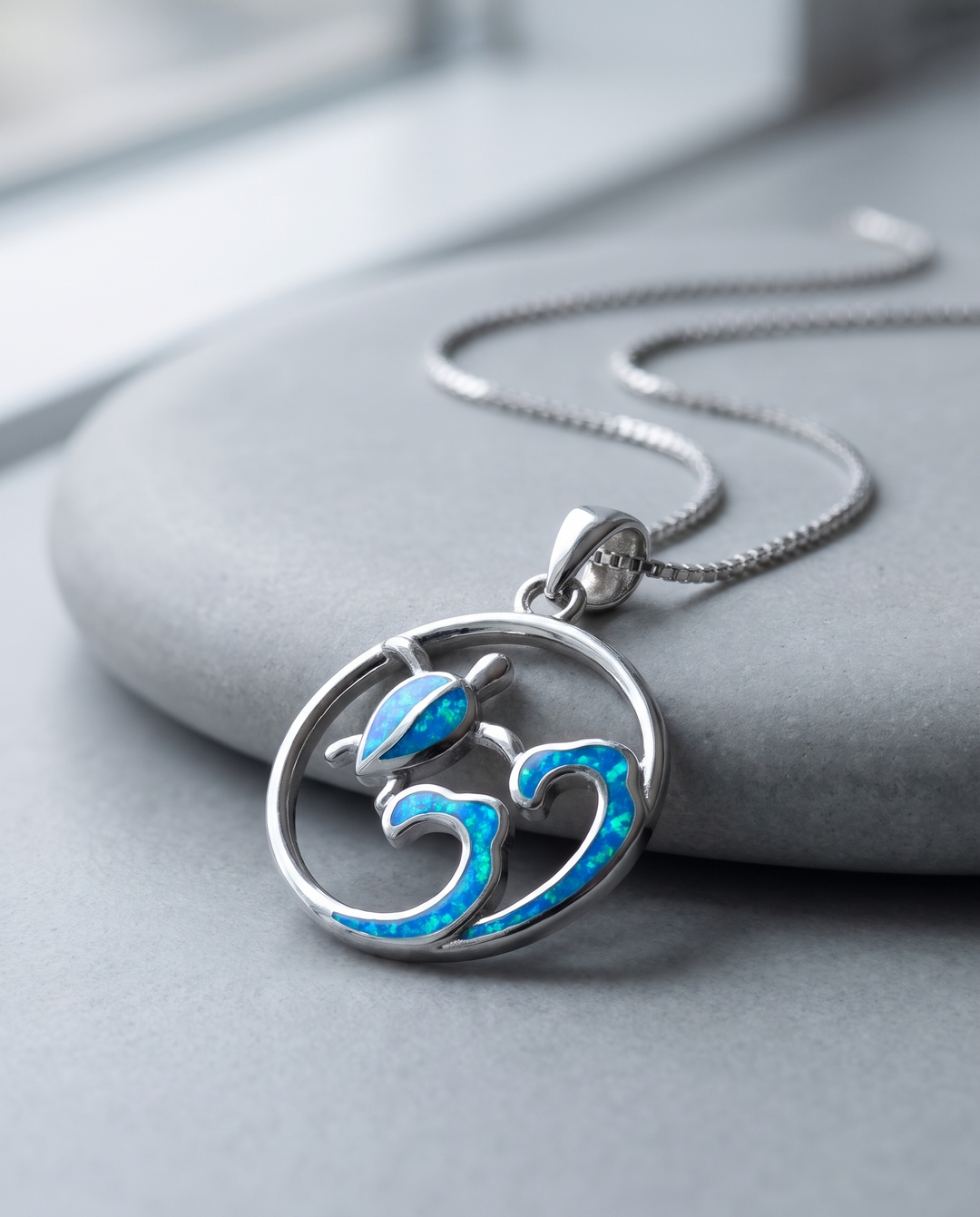 Expedition Necklace on grey stone