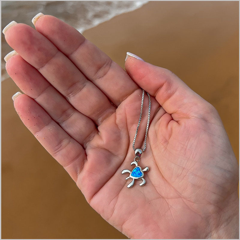 The Sea Turtle Heart Necklace