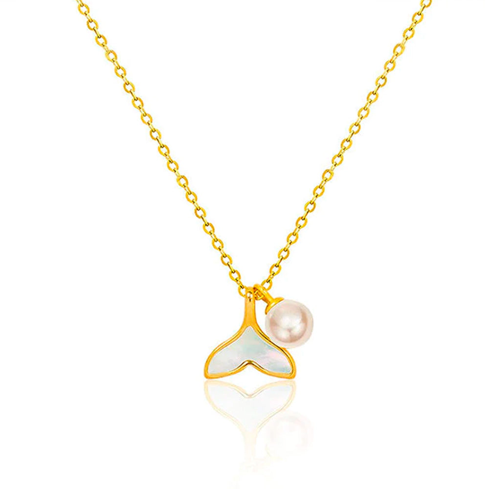 Perlen-Delphin-Halskette