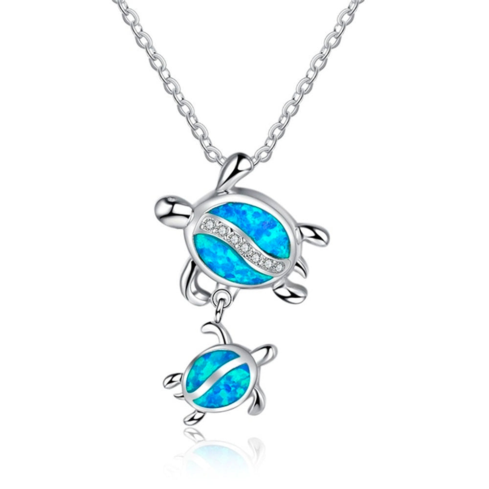 Turtle Family Necklace