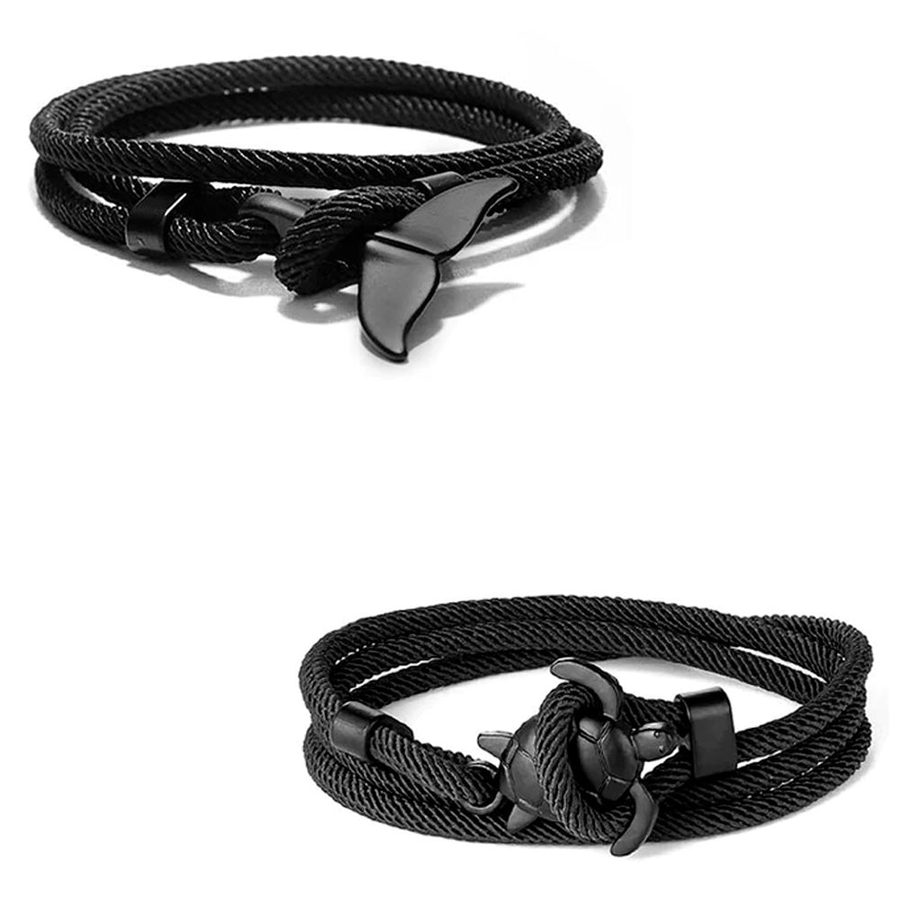Ensemble de bracelets noirs