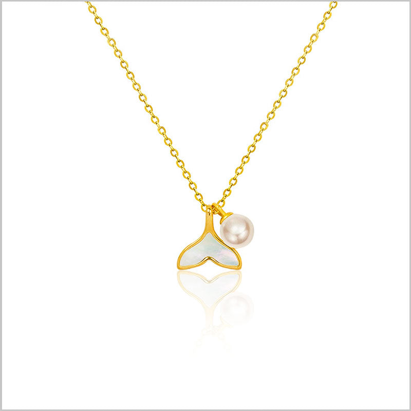 VIP Pearl Dolphin Necklace